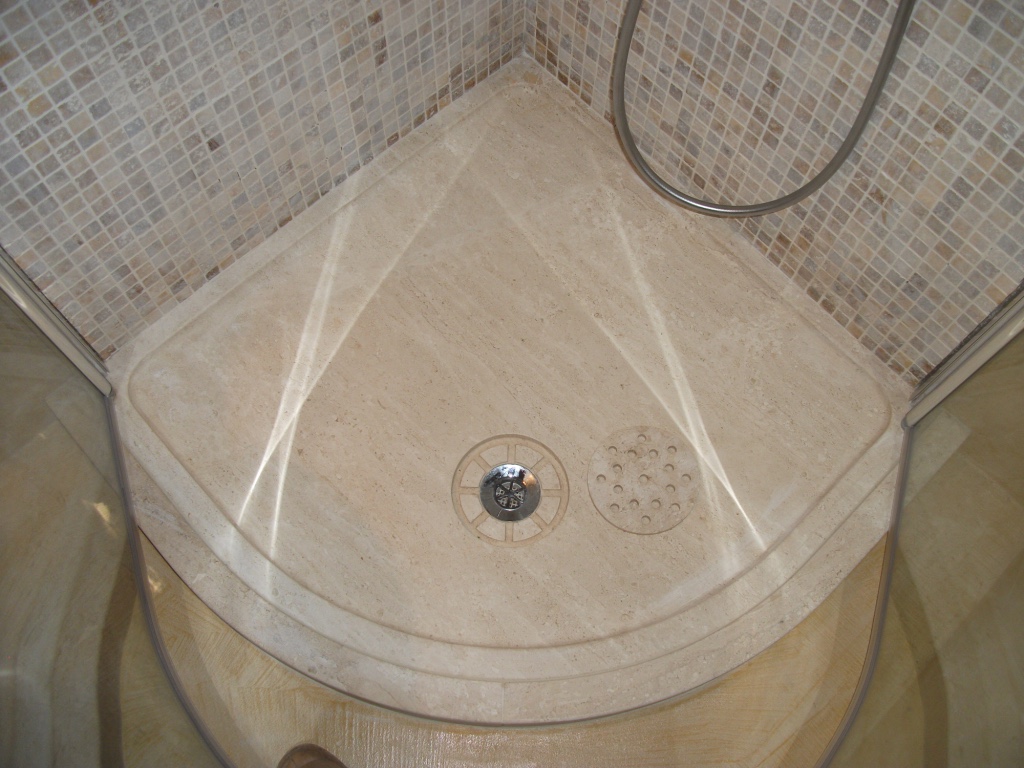 Hand crafted marble showers